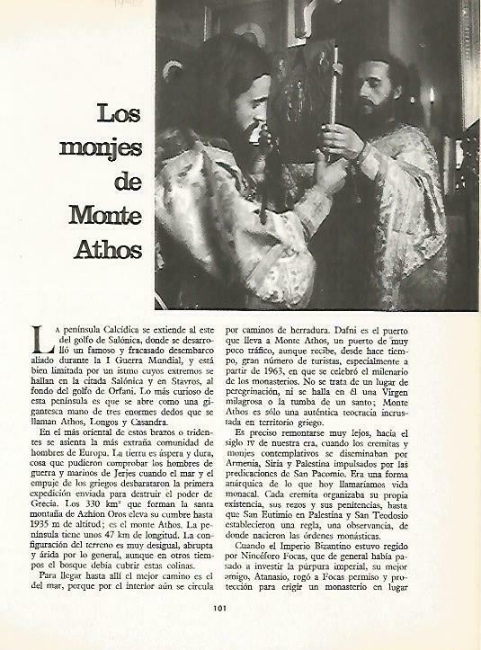 LAMINA 14908: Monjes del Monte Athis