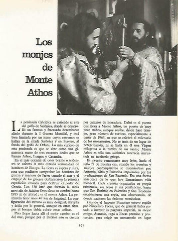 LAMINA 14908: Monjes del Monte Athis
