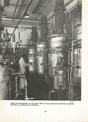 LAMINA 14898: Fermentadores en una fabrica farmaceutica 