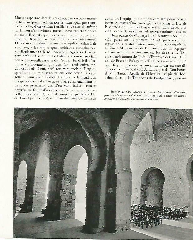 LAMINA 14695: Interior de Sant Miquel de Cuxa, Francia