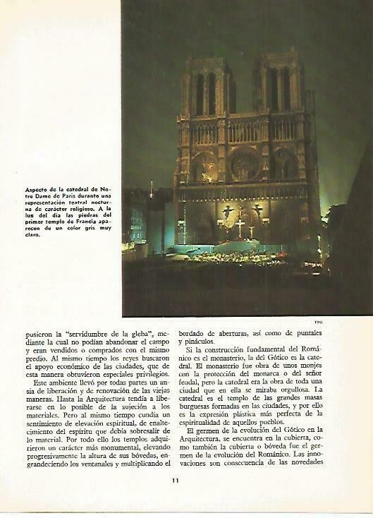 LAMINA 14750: Interior de Notre Dame de Paris