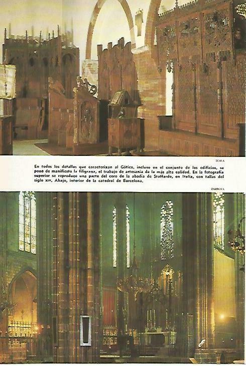 LAMINA 14749: Coro de la abadia de Staffardo, Italia