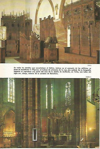 LAMINA 14749: Coro de la abadia de Staffardo, Italia