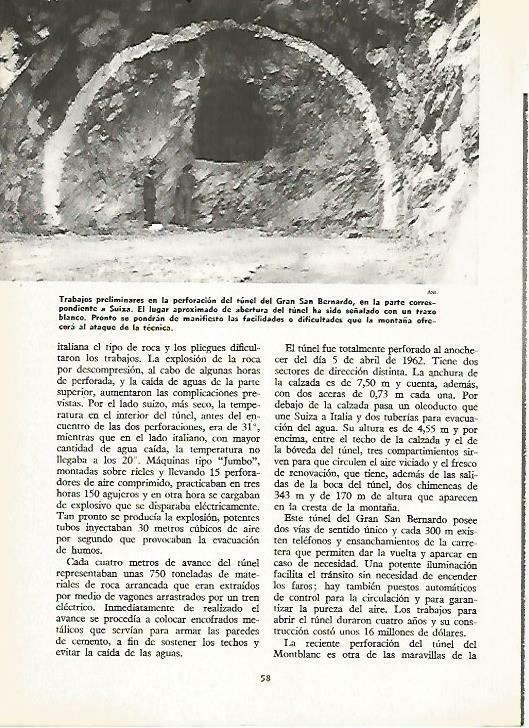 LAMINA 14764: Trabajos en el tunel del Gran San Bernardo