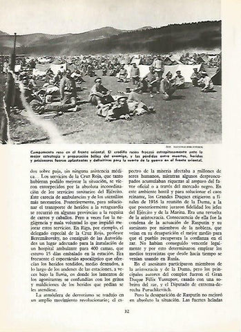 LAMINA 14760: Campamento de Rusia en la Primera Guerra Mundial