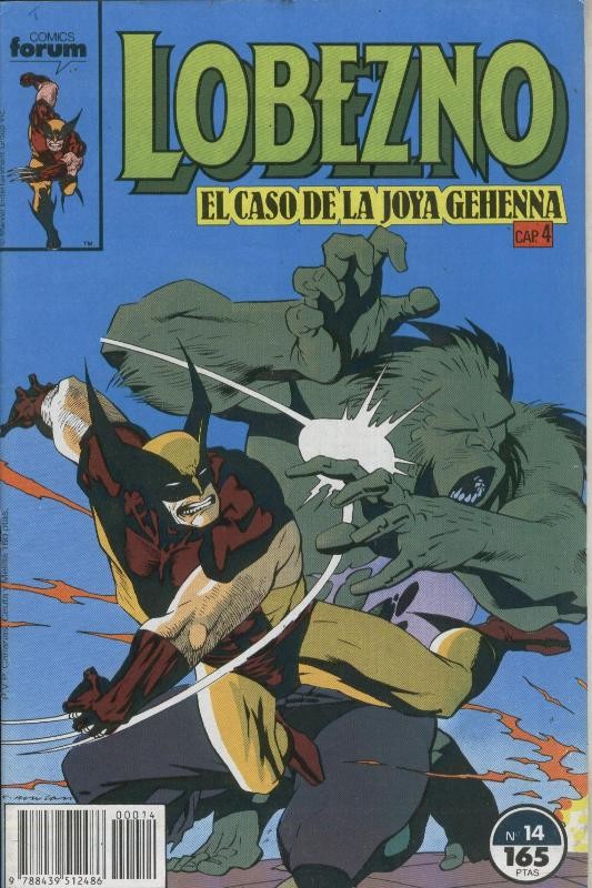 Lobezno volumen 1 numero 14: Joya Gehenna capitulo 4 (numerado 1 en trasera)