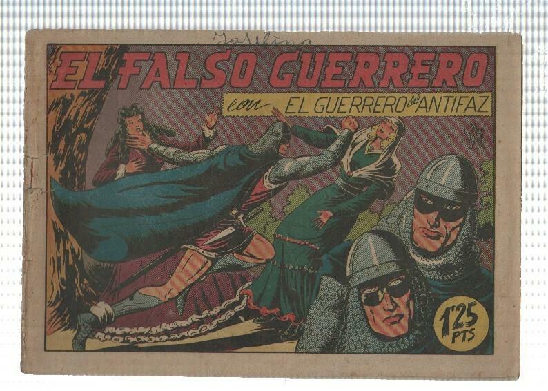 Original de la Valenciana: El Guerrero del Antifaz numero 081 (valor de 1,25 pta), aviejado