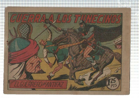 Original de la Valenciana: El Guerrero del Antifaz numero 100 (valor de 1,25 pta), aviejado