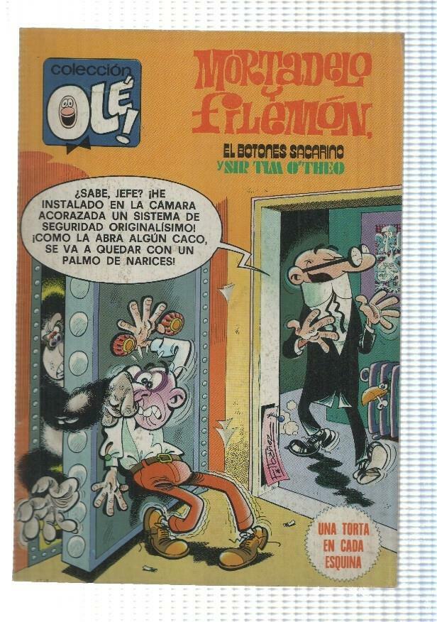 Coleccion Ole numero 179: Mortadelo y Filemon: Una torta en cada esquina+ El Botones Sacarino + Sir Tim O+theo