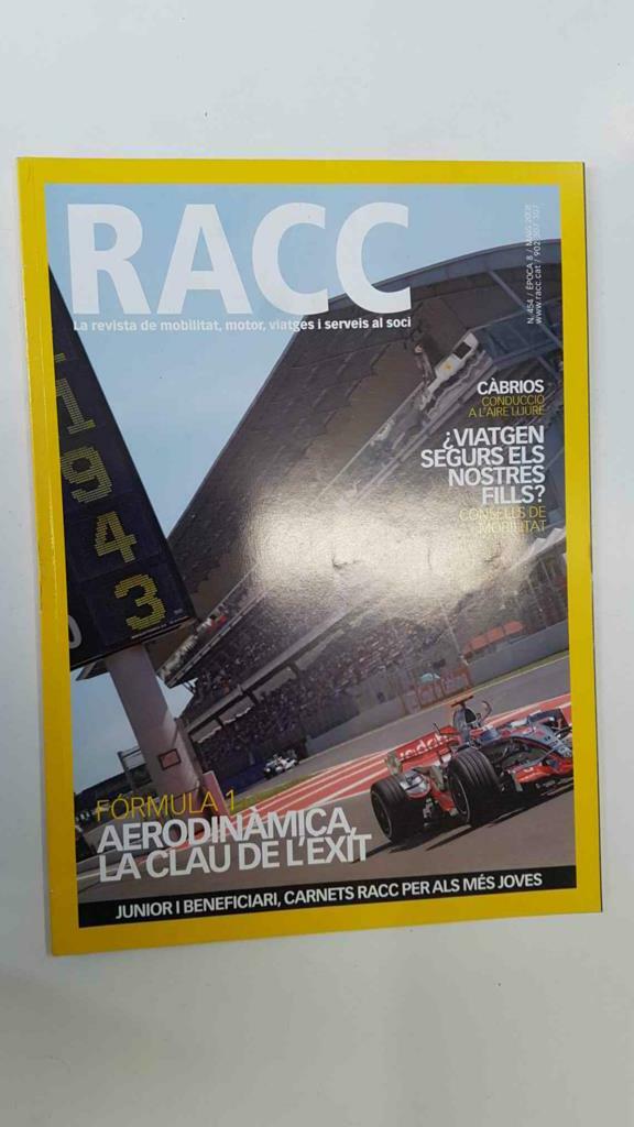 Racc Automobil Club num 454 epoca 8, maig 2008 - Formula 1, aerodinamica la clau de lexit