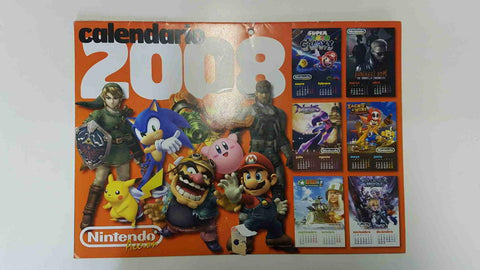 Calendario 2008 de la revista Nintendo Accion - Mario Kart Wii, Soul Calibur Legends, Super Mario Galaxy