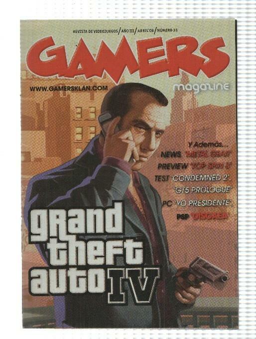 Gamers Magazine: num 35 año III, abril 08 - Grand Theft Auto IV