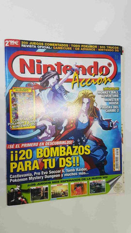 Revista Oficial, Nintendo Accion: num 166, sep 2006. Poster gigante pasatiempo, Pokemon