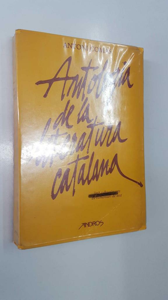 Andros: Antologia de la Literatura Catalana, amb suggeriments de comentari de text - Antoni Comas