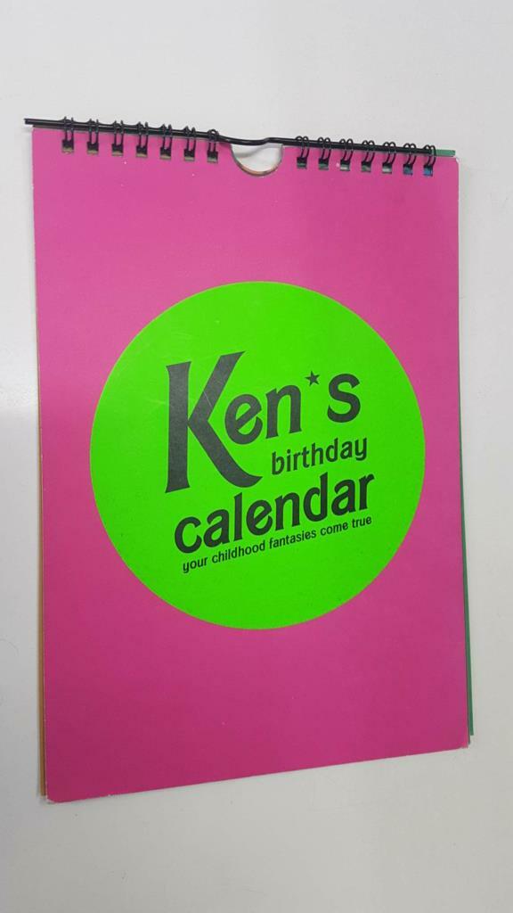 Kens birthday calendar, yout chilhood fantasies come true. Cada mes sale una muñeca del tipo Barbie