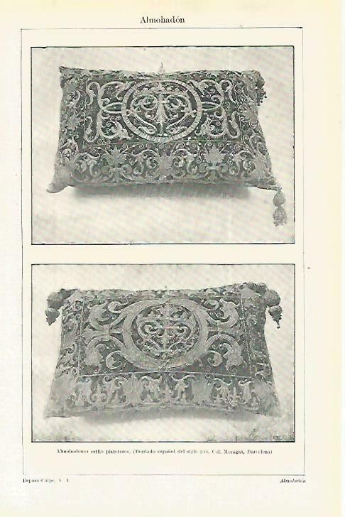 LAMINA ESPASA 33851: Almohadones de estilo plateresco