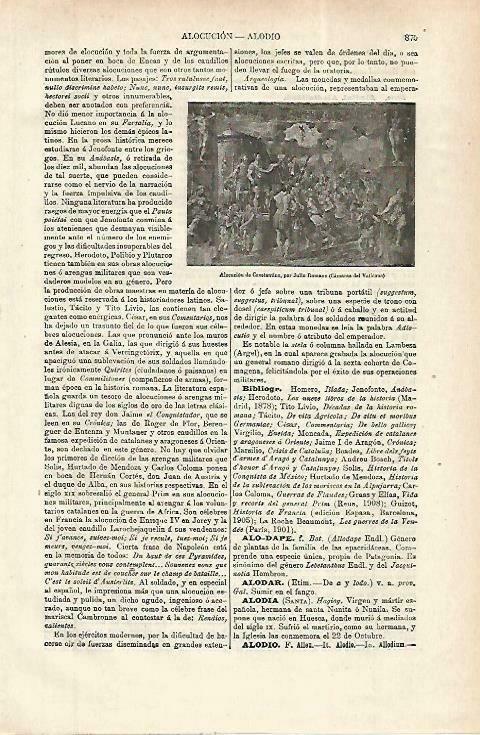 LAMINA ESPASA 33859: Alocucion de Constantino, por Julio Romano