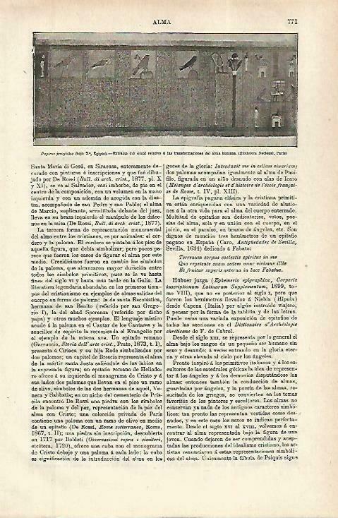 LAMINA ESPASA 33816: Papiro egipcio de la Biblioteca Nacional de Paris