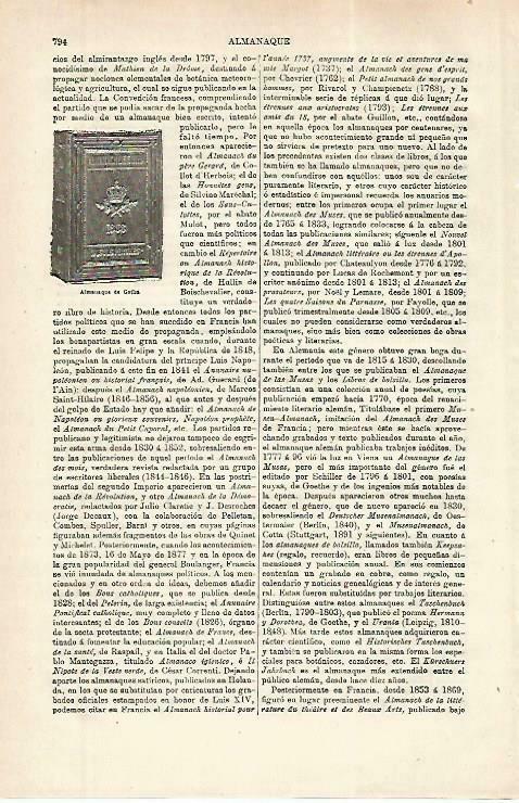 LAMINA ESPASA 33822: Almanaque de Gotha