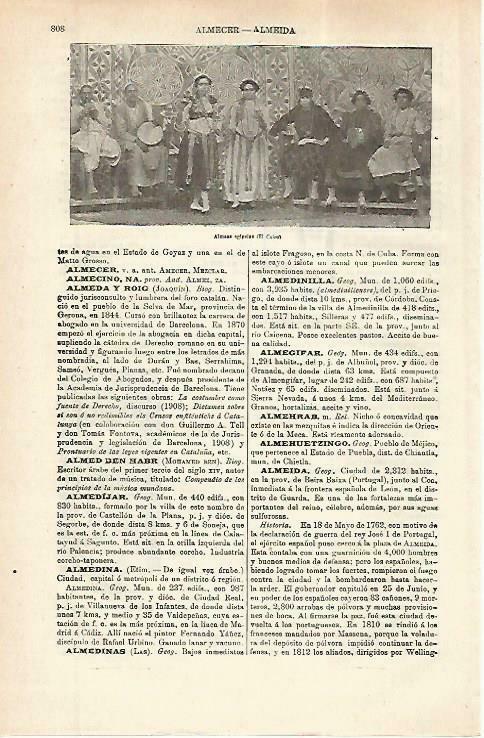 LAMINA ESPASA 33827: Almeas o cantantes de El Cairo
