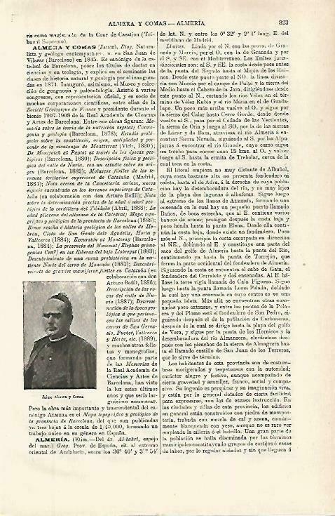 LAMINA ESPASA 33834: Jaime Almera y Comas