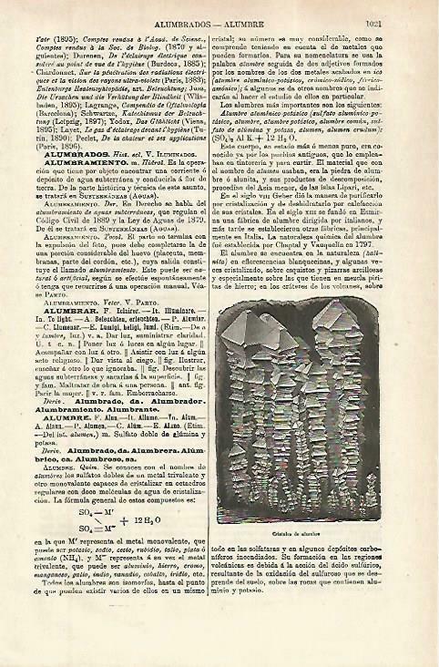 LAMINA ESPASA 33912: Cristales de alumbre