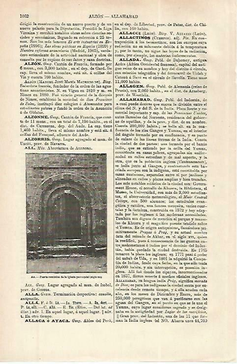 LAMINA ESPASA 33922: Puerta romanica de la iglesia de All
