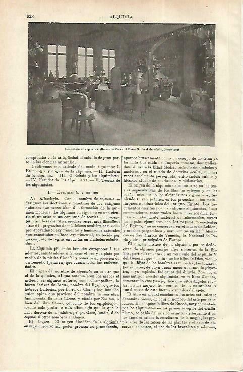 LAMINA ESPASA 33879: Laboratorio de alquimista en el Museo de Nuremberg