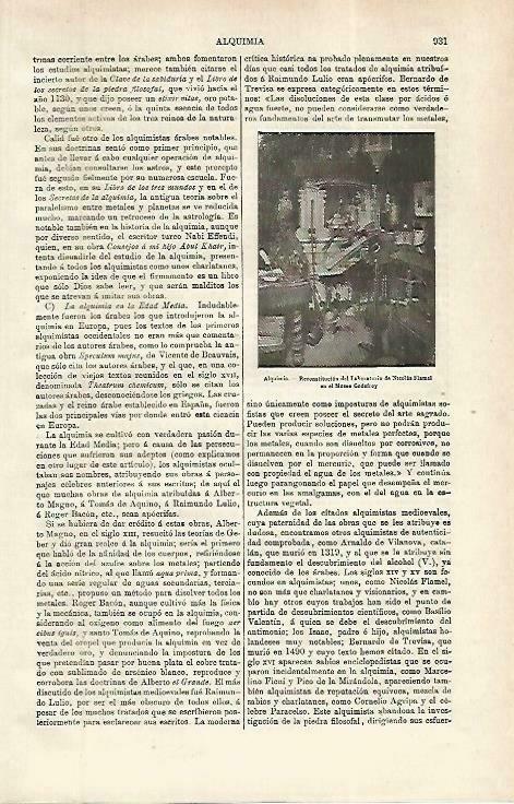 LAMINA ESPASA 33881: Reconstruccion del laboratorio de Flamel