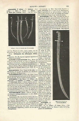 LAMINA ESPASA 33723: Alfanjes