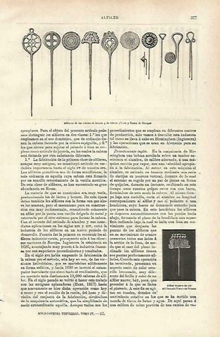 LAMINA ESPASA 33728: Alfileres de bronce y hierro