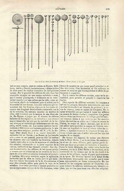 LAMINA ESPASA 33729: Alfileres de la Edad de Bronce