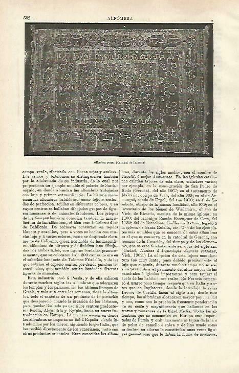 LAMINA ESPASA 33731: Alfombra de Persia