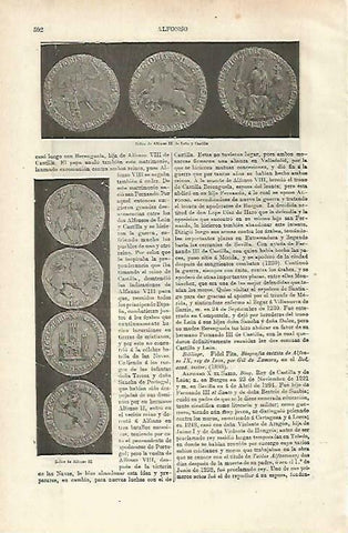 LAMINA ESPASA 33736: Sellos de Alfonso IX de Leon y Castilla