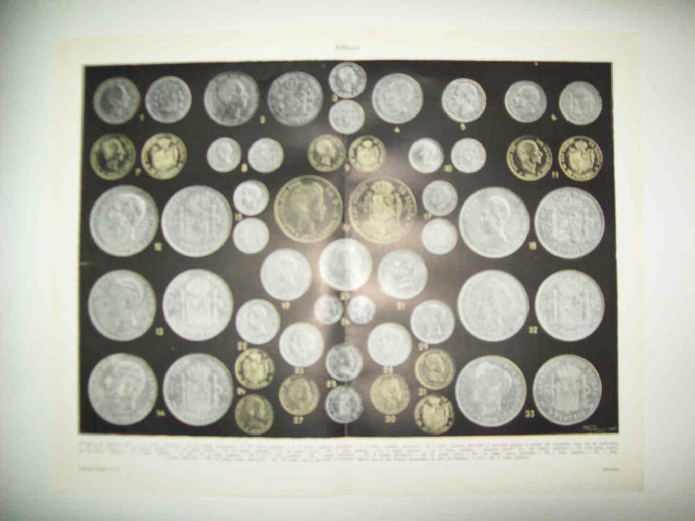 LAMINA ESPASA 33741: Monedas de Alfonso XIII