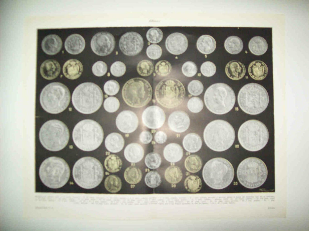LAMINA ESPASA 33741: Monedas de Alfonso XIII