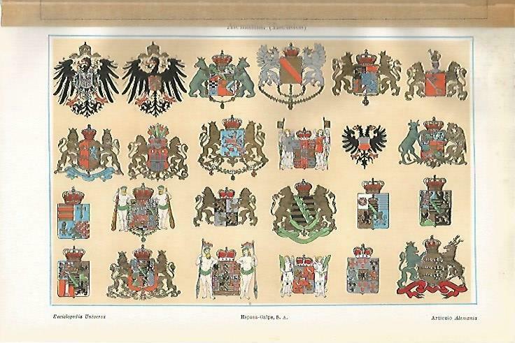 LAMINA ESPASA 33692: Escudos de Alemania