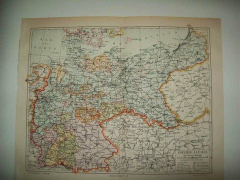 LAMINA ESPASA 33694: Mapa del Imperio Aleman