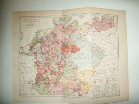LAMINA ESPASA 33699: Mapa de Alemania en 1378