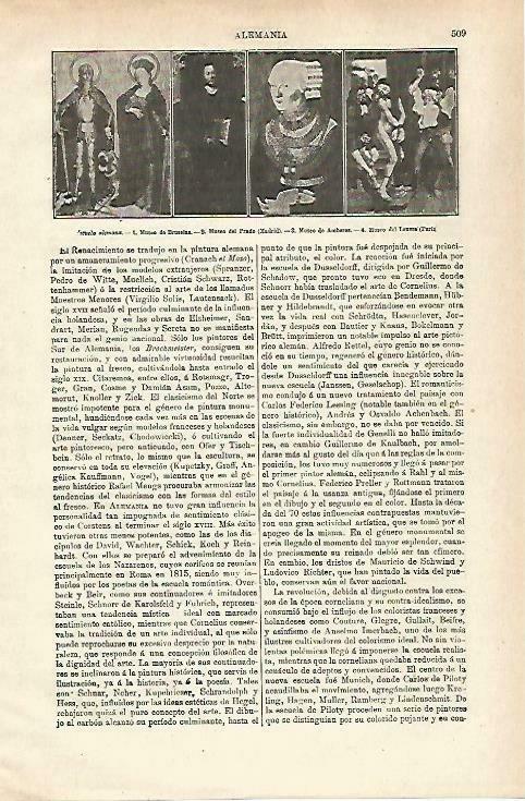 LAMINA ESPASA 33701: Cuadros de la escuela de Alemania