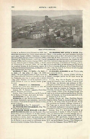 LAMINA ESPASA 33785: Pueblo viejo de Alhama de Murcia