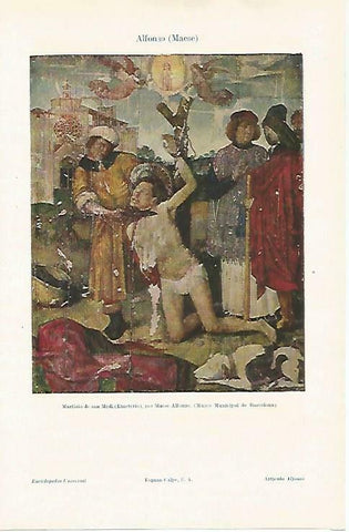 LAMINA ESPASA 33751: Martirio de San Medi, por Maese Alfonso