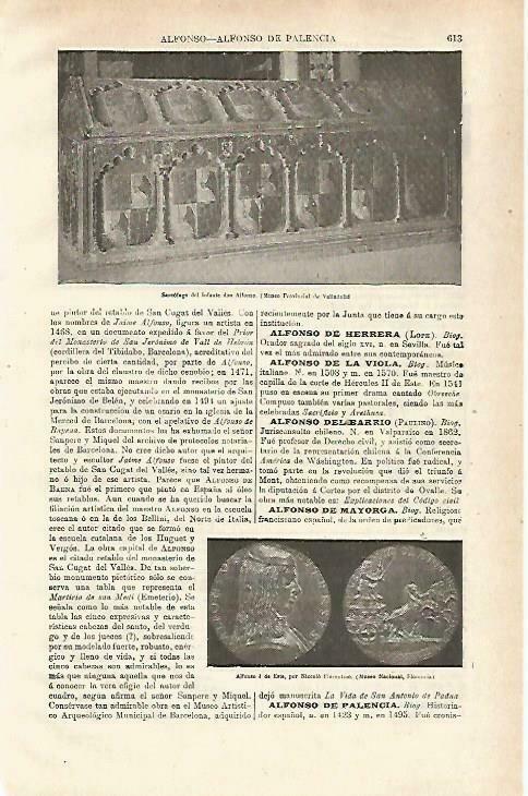 LAMINA ESPASA 33752: Sarcofago del infante Alfonso de Castilla