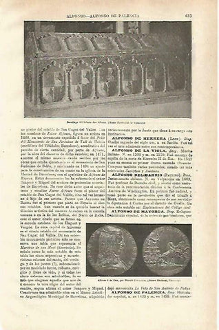 LAMINA ESPASA 33752: Sarcofago del infante Alfonso de Castilla