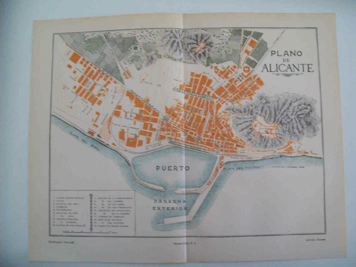 LAMINA ESPASA 33760: Plano de Alicante