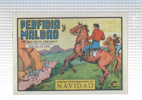Facsimil: Milton el Corsario numero 071: Perfidia y maldad (extra navidad)
