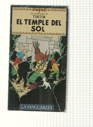 Tintin: VHS La Vanguardia: num 02 - Les Aventures de Tintin. El Temple del Sol. Herge