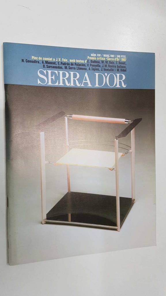 Revista Serra Dor num 330: març 1987, any XXIX. Plec de comiat a J.V. Foix