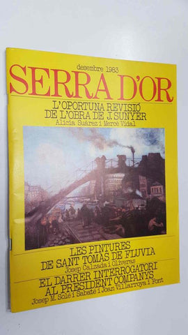 Revista Serra Dor num 291: des 1983, any XXV. Revisio de la obra de J. Sunyer, Les pintures de Sant Tomas de Fluvia