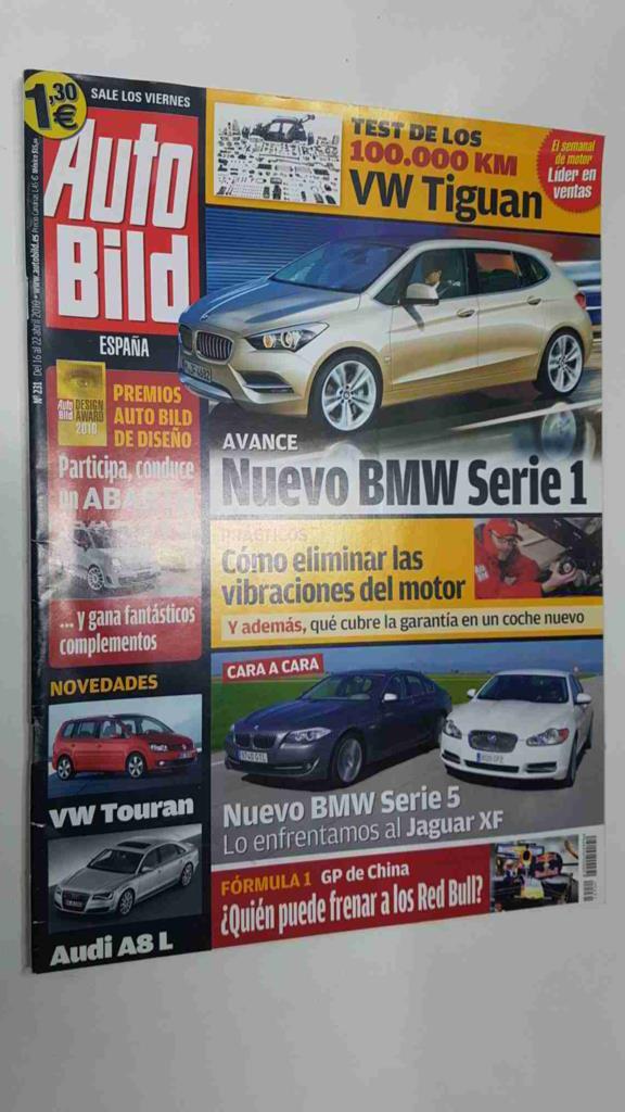 Autobild: num 231, 16/4/2010 - practicos: Como eliminar las vibraciones del motor, Nuevo BMW Serie 1